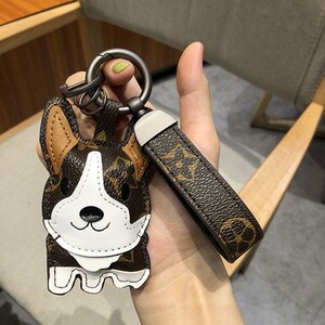 lv&gedete 小狗汽车钥匙扣挂链背包挂饰公仔挂件装饰法斗牛犬老花