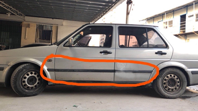 原厂适配老款捷达车门防撞条板 捷达王车身防擦条装饰条装饰板防