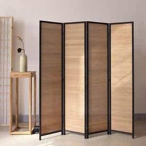 屏风卧室遮挡床边正对大门玄关轻奢高端挡煞隔断进户门小户型折屏