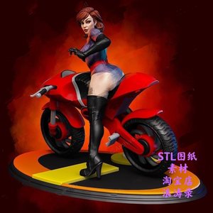 弹力女超人巴荷莉3d打印手办模型stl素材图s纸数据gk白膜代工上色