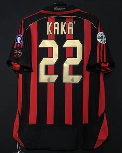 经典复古06-07ac米兰主场球衣罗纳尔多因扎吉内斯塔卡卡足球服