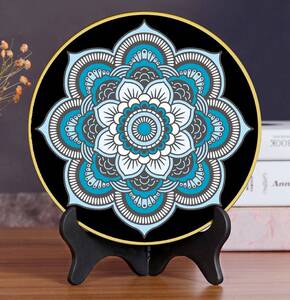 广西壮族摆件抽象装饰品少数民族风纪念品壮锦飞鸟铜鼓图案工艺品