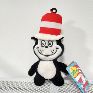 seuss苏斯博士 戴帽子的猫 毛绒公仔挂件尾货新品