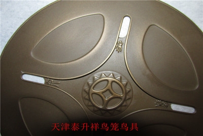 北京盖板名家韩记六合马铁板包浆元宝窝鸟笼盖板红a子靛颏鸟笼顶