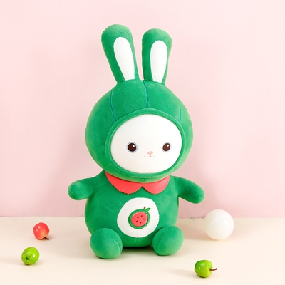 lenle伶俐小兔毛绒玩具8h0cm全家福女可爱u型枕靠枕腰枕长抱枕玩