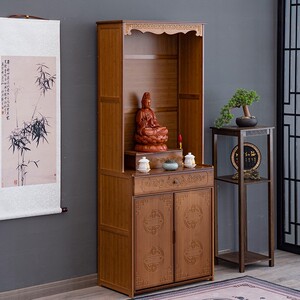 财神爷柜子佛龛现代轻奢新式小供桌关二爷供奉台香火神台柜祖先案