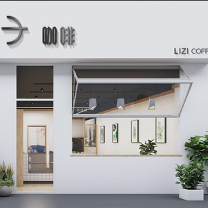 铝合金上下折叠玻璃窗商铺门店面外卖口定制提升推拉移动全景开窗