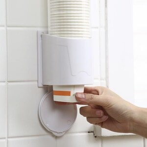 纸杯取杯器杯套简约个性挂杯墙上挂式自助饮水机套装杯架墙壁收纳