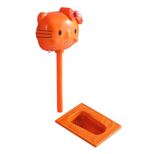 儿童蹲便器蹲坑式家用训练陶瓷单独幼儿园彩色卡通水箱厕所防臭