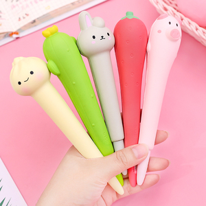 清让学生文具用品软绵绵减压笔0.5黑色中性笔可爱创意超萌学生用