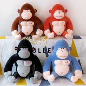 创意猴子抱枕毛绒玩具大猩猩玩偶金刚公仔女生大号布娃娃生日礼物
