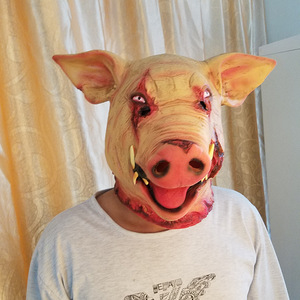 电锯惊魂猪头套