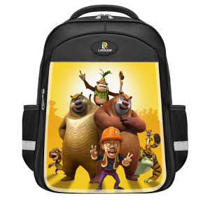 熊出没幼儿园书包男女生学前班3小学生1-6年级儿童护脊光头强背m