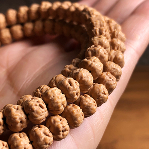 【五爪金龙】老树佛手原矮桩小金刚菩提三日红 108颗南瓜佛珠文玩