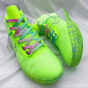 适配nike kyrie flytrap 4 ep 荧光绿国内版紫绿渐变拼接欧文鞋带