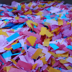 手抛纸碎纸片酒吧氛围道具阻燃婚庆彩虹机碎纸五彩纸屑撒纸喷纸