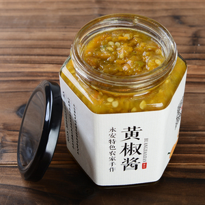 福建特产永安黄椒酱 蒜蓉辣椒酱拌饭酱 农家自制风味下饭菜 280g