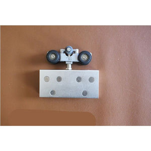 定制顶固无框玻璃门吊轮推拉移门滑轮滑轨吊轨静音无声0188珍珠铬