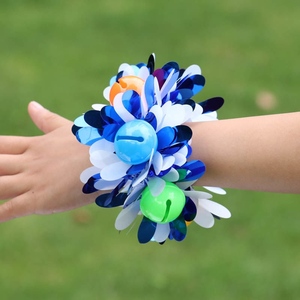 儿童手腕花舞蹈头花头饰春季运动会手花幼儿园演出跳舞道具手环