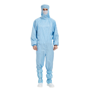 京东方百级净化无d尘服紫色防静电连体服全身防护服boe工程工作服