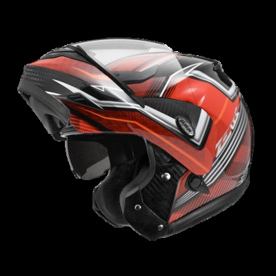 中国台湾瑞狮摩托车头盔3500碳纤维超轻双t镜片揭面盔秋冬摩旅全