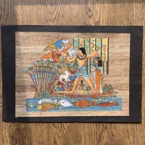 24款 埃及特色纸莎草 纸莎画 家居装饰画 办公室工作室装饰餐厅装