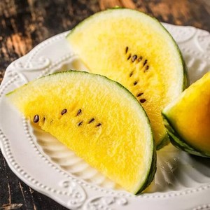 海南特小凤黄心西瓜水果新鲜当季孕妇黄瓤肉麒麟西瓜2斤多汁纯.