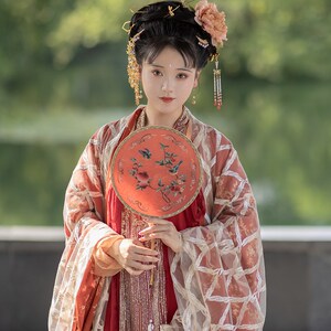 扇子古风女圆扇新娘红