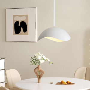 餐厅灯创意个性意式侘寂风餐桌吊灯北欧时尚奶油风小客厅吧台灯具