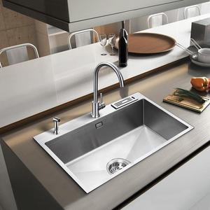 邦克水槽单槽304不锈钢