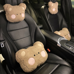 汽车头枕护颈枕车载靠枕车用腰靠卡通可爱车上抱枕车内靠背垫女