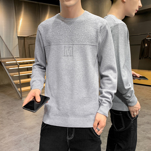 yishion以纯官方旗舰店2021年秋冬季新款男士加厚毛衣个性针织衫