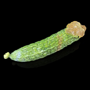 寿山石苦瓜满汉全席摆件雕刻石雕工艺品月尾绿苦尽甘来石头手把件