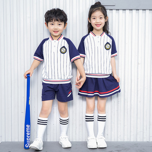 幼儿园园服夏装儿童班服毕业照运动会套装小学生校服韩版棒球服装