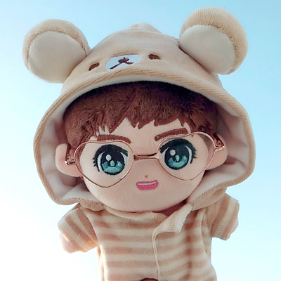 张杰玩偶20cm公仔毛绒玩具明星周边娃娃公仔店f铺20cm娃衣随意搭