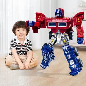 儿童惯性战警变形机器人卡车益智1-2-3岁女孩男孩玩具宝宝4小汽车