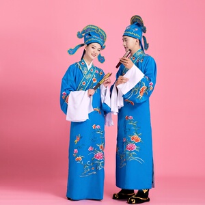 古装戏服男古装京剧小生戏剧服装越剧国风花旦戏曲帽古代演出服装