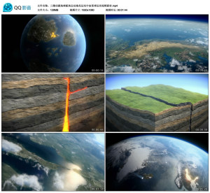 三维动画地球板块运动地壳运动宇宙星球运动视频素材