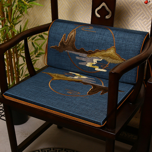 中式红木椅子坐垫实木沙发圈椅餐椅茶椅太师椅垫屁垫防滑护腰腰垫
