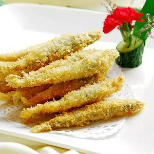 刘一厨脆皮金春鱼裹粉多春鱼冷冻半成品西餐酒店海鲜小吃油炸椒盐