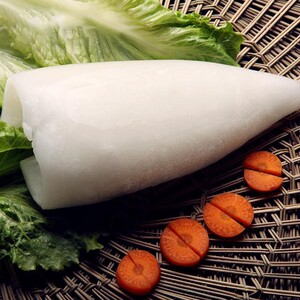 墨鱼肉正宗目鱼筒体去皮大墨鱼冷冻海鲜墨鱼滑生制品净重14斤包邮