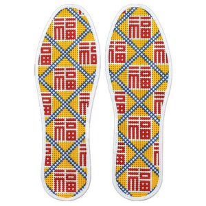 十字绣鞋垫2020年新款简单几何图形福字红心全纯棉自己半成品防臭