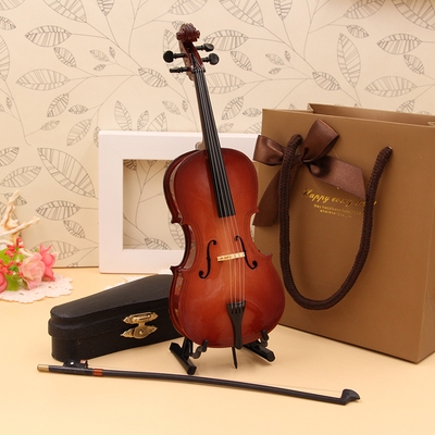 大提琴娃娃大提琴模型摆提琴礼品琴房乐器件摆件模型生日迷你礼物