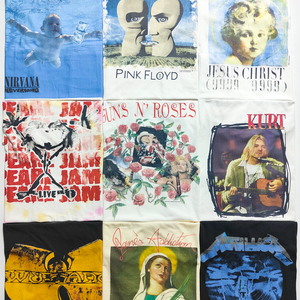 vintage枪花乐队nirvana柯本pinkfloyd太阳神fog高街vtg短袖t恤潮