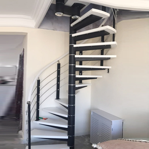 楼木厂楼钢梯楼梯螺旋室内家z用楼梯圆形转角复式楼梯跃层阁家