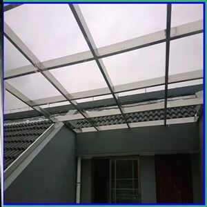 进口pc聚碳酸酯软玻璃全透明雨棚板阳光板有机玻璃采光阳台挡雨板