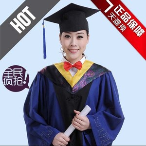 高档硕士服文理工农医军科学士帽精品学位服硕士生研究生毕业礼服