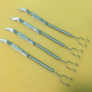 弹簧头皮拉钩钝头锐头牵开器自动神经外科手术器械工具精品无镀层