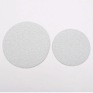 金牛砂纸抛光7寸180mm植绒砂纸片9寸225墙面打磨白沙纸圆形沙皮纸