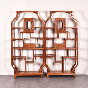 家具花梨c木实瓶架古博酒木中式多宝阁仿古陈列架古董架